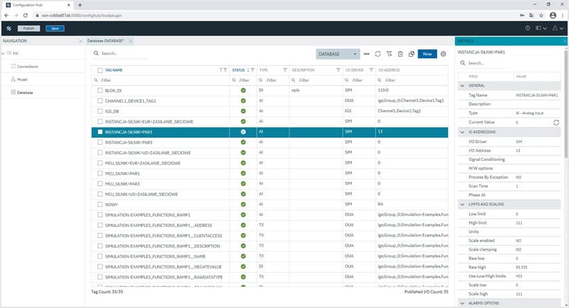 SCADA iFIX 6.5 configuration hub