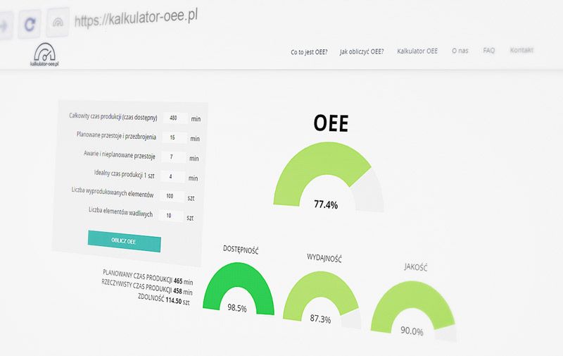 Policz OEE w&nbsp;kalkulatorze!