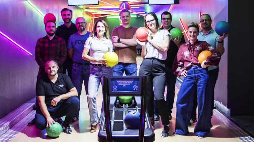 turniej na kręgielni podczas spotkania Integrator 4.0